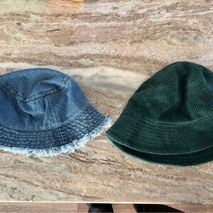 Denim and Corduroy Bucket Hats